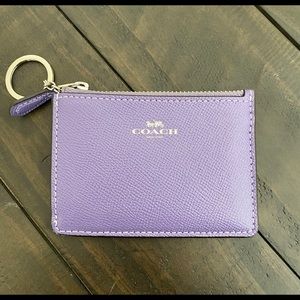 Coach cardholder with key ring